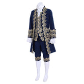 18th Century Rococo Men’s Blue Court Suit - Colonial Victorian Aristocratic Costume | Halloweez Medieval Series - Halloweez